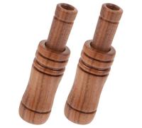 TOYANDONA 2 Pièces Sifflet de Survie d'urgence en Bois Marron | Mimique des Cris de Faune Sauvage, Structure Ergonomique Portable, Usage Extérieur pour Chasse et Randonnée