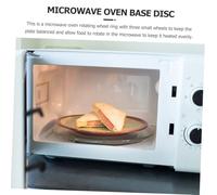 TOYANDONA 2 pièces Support Anneau Rotatif Micro-ondes Plateau Tournant Rechange avec Roulettes pour Four Micro Petite Maintien Stable et Rotation Facile