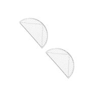 TOYANDONA 2 Pièces Support de Friture Acier Inoxydable Semi Étagère de Drainage Résistante Chaleur pour Friture et Filtration Huile Outil de Cuisine pour Tempura et Viandes Frites