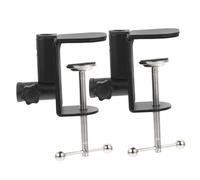 TOYANDONA 2 pièces Support de Microphone Métal avec Pince de Fixation pour Table Base Polyvalente Antirouille pour Bureau Lit et Enregistrement