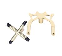 TOYANDONA 2 pièces Support de Queue de Billard Métal Cuivré Têtes de Pont Snooker Antidérapantes pour Queues de Billard Accessoires Stables et et Snooker