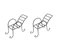 TOYANDONA 2 Pièces Support de Rôtissage de Poulet Rack de Barbecue de Chaise de Outil de Grillade Pratique pour Poulet Extérieur
