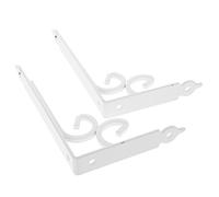 TOYANDONA 2 Pièces Support de Style européen épaissi Devoir Supports de lèvres pour étagères Supports de Montage d'étagère Usine Supports de Montage Mural Supports Suspendus Le Fer Blanche