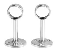 TOYANDONA 2 pièces Support Tringle Acier Inoxydable Fixation Barre Rideau pour Placard Résistant