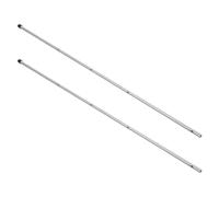 TOYANDONA 2 Pièces Table Football Replacement Rods Steel Foosball Poles with Plastic Tips for Desktop Soccer Machines Fit for Family and Party Entertainment