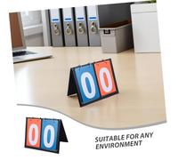TOYANDONA 2 pièces Tableau de Score de Basketball Portable Flip Scoreboard et Facile à Utiliser Visible pour Sports Intérieurs et Extérieurs Écoles et Événements Communautaires