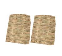 TOYANDONA 2 Pièces Tapis Tissé pour Petits Animaux Lit Confortable Mâcher pour Lapin Cochon Dinde Hamster et Rat Tapis Rafraîchissant pour Cage
