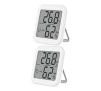 TOYANDONA 2 pièces Thermomètre Hygromètre Intérieur Digital Précis Mesure Température et Humidité Stable Énergie Usage Maison et Public Facile à Lire