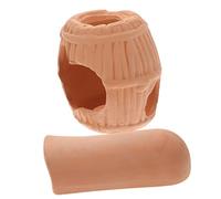 TOYANDONA 2 Pièces Trou D'évacuation De L'aquarium Décor Refuges Grotte De Poisson Accessoires D'aquarium pour Grotte D'élevage De Crevettes Grotte D'aquarium Sécurisée Céramique