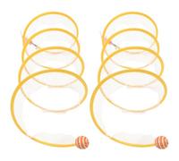 TOYANDONA 2 Pièces Tunnel Pliable pour Chat Domestique en Fil d'acier et Filet Élastique, Interactif Confortable pour Chaton à Domicile, Soulage L'anxiété de Séparation