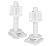 TOYANDONA 2 Pièces Vis de Toilette en Plastique avec Écrous pour Siège, | Blanc, Installation Simple, pour Abattant et Cuvette, Lot de Set de Pièces, Remplacement Pratique Style Aléatoire