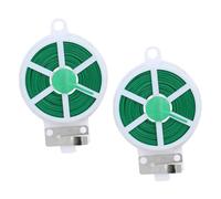 TOYANDONA 2 Rouleaux Liens de Jardinage Multifonctionnels de Fils de Verts pour Fixer Plantes Vignes et Fleurs avec Coupe Fil