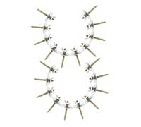 TOYANDONA 20 Ensembles Kit de Vis et Supports pour Perchoirs Oiseaux avec Rondelles Fixation Facile pour Cages à Oiseaux Habitats Petits Animaux Hamsters et Chinchillas Accessoires