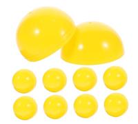 TOYANDONA 20 pièces Balles de Jeu Jaunes Ouvertes pour Tirage Au Sort Réutilisables Plastique pour à et Loisirs Plein Air