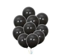 TOYANDONA 20 pièces Ballons Ronds Latex Noir Mat pour Décoration Anniversaire Mariage Fête Halloween