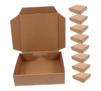 TOYANDONA 20 pièces Boîtes à Pizza Miniatures Carrées Carton Ondulé Épaissi Anti-huile Résistantes Aux Fuites pour Emballage Alimentaire et Restauration à Emporter