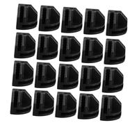 TOYANDONA 20 Pièces Boucle de Connexion de Carte connecteurs pour Cube de Fil Connecteurs de Grille connecteurs d'organisateur de Placard métallique Clips de Boucle Abdos Noir