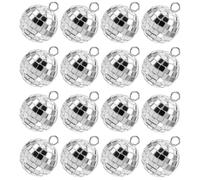 TOYANDONA 20 pièces Boules Disco Facettes Vintage DIY Charms à Suspendre pour Bijoux Porte-clés et Accessoires de Fête Années
