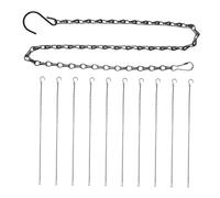 TOYANDONA 20 Pièces Chaînes Suspendues pour Pots de Fleurs S avec Crochets et Attaches Chaînes de Remplacement Pratiques pour Jardinières et Panier à Fleurs