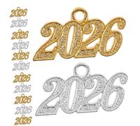TOYANDONA 20 pièces Charms Numéro Alliage Pendentifs Pompon pour Bracelets DIY Accessoires Bijoux Léger et Portable pour Créations Artisanales