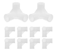 TOYANDONA 20 Pièces Connecteur en T pour Étagère à Chaussures 3 Voies 16mm | Pièce en Plastique, Assemblage sans Outil, Stabilité Renforcée, pour Armoire en Toile et Organisateur