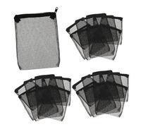 TOYANDONA 20 pièces de Filtration pour Aquarium Ensemble de Maille Résistante à Usure Noir pour Équipements de Réservoir de Poissons Filtrant Réutilisable et Lavable