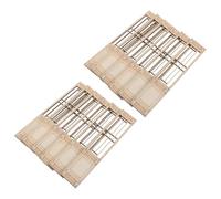 TOYANDONA 20 Pièces de Portes Miniatures en Bois Ajouré de Style Chinois pour Maison de Poupée Paravent Décoratif Rétro Mobilier Miniature pour Diorama et Décoration de Micro-Paysage
