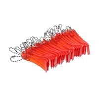 TOYANDONA 20 Pièces Grattoir Plastique Transparent Rouge pour Tickets à Gratter Outil Portable Multifonction pour Cartes de Loterie et Jeux à Gratter et Polyvalent