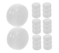 TOYANDONA 20 Pièces Inserts de Hochet pour Jouets Garçon Fille Billes Plates Blanches pour Bruiteur Accessoires de Remplacement pour Jouets et Créations DIY Sons Clairs et Sécurité Garçon