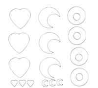 TOYANDONA 20 pièces Lot de Anneaux Métal pour DIY Attrape-rêves Cercles Lune Coeur pour Décoration Maison Mariage Bricolage Créatif