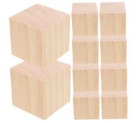 TOYANDONA 20 pièces Lot de Cubes Bois pour Bricolage Garçon Fille Blocs Carrés Bois Non pour Peinture DIY et Activités Créatives
