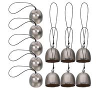 TOYANDONA 20 pièces Lot de Petites Cloches Alliage Argenté pour Décoration DIY Suspendues pour Porte Fenêtre Arbre de Noël et Jardin Bricolage Festif Résistant et Polyvalent
