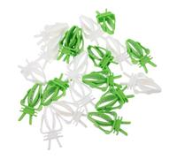 TOYANDONA 20 Pièces Lot de Pinces Alimentaires pour Cage à Oiseaux Clips Durables PP pour Fruits Légumes et Os de Seiche Dispositif Alimentation Interactif pour Perroquets Perruches Conures