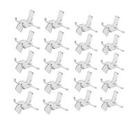 TOYANDONA 20 pièces Lot de Supports Présentoirs Acryliques Transparents pour Objets de Collection Chevalets Triangulaires Élégants et Résistants pour Boutique Exposition et Décoration