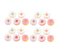 TOYANDONA 20 pièces Maison de Poupées Colorées Accessoires Décoratifs Réalistes pour Dinette et Faux Aliments