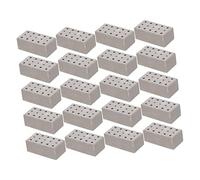 TOYANDONA 20 Pièces Miniature Wall Brick Models for DIY Landscaping and Creative Building Porous Bricks for Table and Architectural Layouts