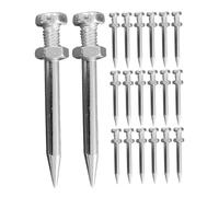 TOYANDONA 20 pièces Piquets Aérateur pour Chaussures de Pelouse Clous Lourds pour Aération Sol Oxygène et Nutriments Accessoires Jardinage Unisexes Résistants pour Entretien Gazon