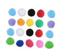 TOYANDONA 20 pièces Pompons Colorés Fluffy pour Bricolage Créatif et Décorations