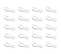 TOYANDONA 20 Pièces Porte-clés à Ressort en Acier Inoxydable | Design Fermé Anti-glissement, Usage Polyvalent Intérieur et Extérieur, Finition Lisse, Couleur Argenté