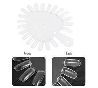 TOYANDONA 20 Pièces Présentoir Ongles Transparent Forme Cœur Manucure Salon DIY Nuancier Vernis Pratique pour Prothésiste Ongulaire