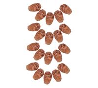 TOYANDONA 20 Pièces Simulated Steak Toy Realistic Fake Meat Blocks for Role Play Sensory Development PVC Artificial Beef