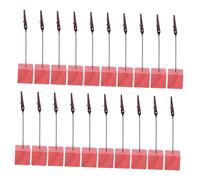 TOYANDONA 20 Pièces Support de Cartes Bois avec Pince Métallique Porte-numéro de Table Résistant pour Mariage Porte-Cartes de Visite et Mémo pour Événements et Bureaux