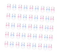 TOYANDONA 200 Pièces Accessoires collier pendentif perles mini breloques pour tétine Charmes sucette artisanale Kawaii Charm Beads C'est un garçon mini-sucettes Acrylique