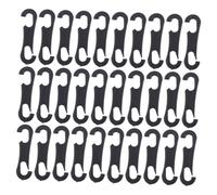 TOYANDONA 200 pièces Lot de Crochets Plastiques Abs S Type pour Fixation Housses Siège Auto Accessoires Intérieurs Résistants et Faciles à Installer