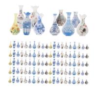 TOYANDONA 200 Pièces Miniature Dollhouse Small Flower Pots for Crafts and Micro Landscape Decoration for Fairy Gardens and Home Decor