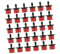 TOYANDONA 200pièces Goutteur Irrigation Micro Réglable avec Émetteurs Ajustables pour Arrosage Automatique De Jardins Et Plantes Pots Rouge Noir