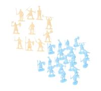 TOYANDONA 200pièces Lot de Mini Figurines Soldats Médiévaux Figurines Guerriers Soldats Miniatures Plastique Décoratives