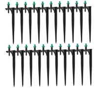 TOYANDONA 20pièces Arroseur Buse Arrosage Goutteur pour Plantes Pelouse Jardin Arroseur Irrigation Buse De Pulvérisation Insérée Degrés