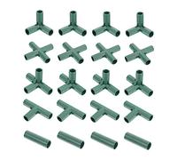 TOYANDONA 20Pièces Connecteurs de Jardinage Joints de Cadre Plastique pour Treillis Végétal Durable et Réutilisable pour Supports de Plantes et Construction de Cadres