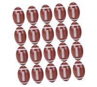 TOYANDONA 20pièces Perles Bois De Rugby Colorées pour Fabrication De Bijoux Perles De Sport Multi-fonctionnelles pour Accessoires Créatifs Bois